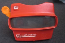 Vintage View Master 3D Viewer Red Classic Viewmaster Slide Viewer - Works dxd