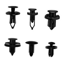 200PCS Car Retainer Clips Plastic Fasteners Kit, Popular Sizes Auto Push Pin