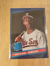 MICHAEL JORDAN 1986 DONRUSS STYLE RATED ROOKIE PROMO MINT BASEBALL CARD CHICAGO . rookie card picture
