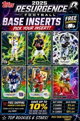 2025 Topps Resurgence Football **PICK YOUR INSERT** BASE INSERTS Free Shipping