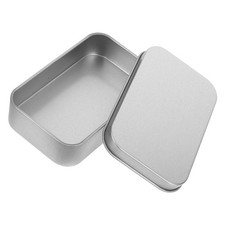 Tin Box for Storage Boxes with Lids Metal Rectangular Empty Tins