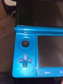 Nintendo 3DS Aqua Blue Handheld Handheld Console System CTR-001 Tested w Charger