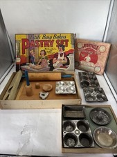 Vintage Juvenile Baking Set No 2  Little Busy Bakers Pastry Set W 12 PC  Boxes
