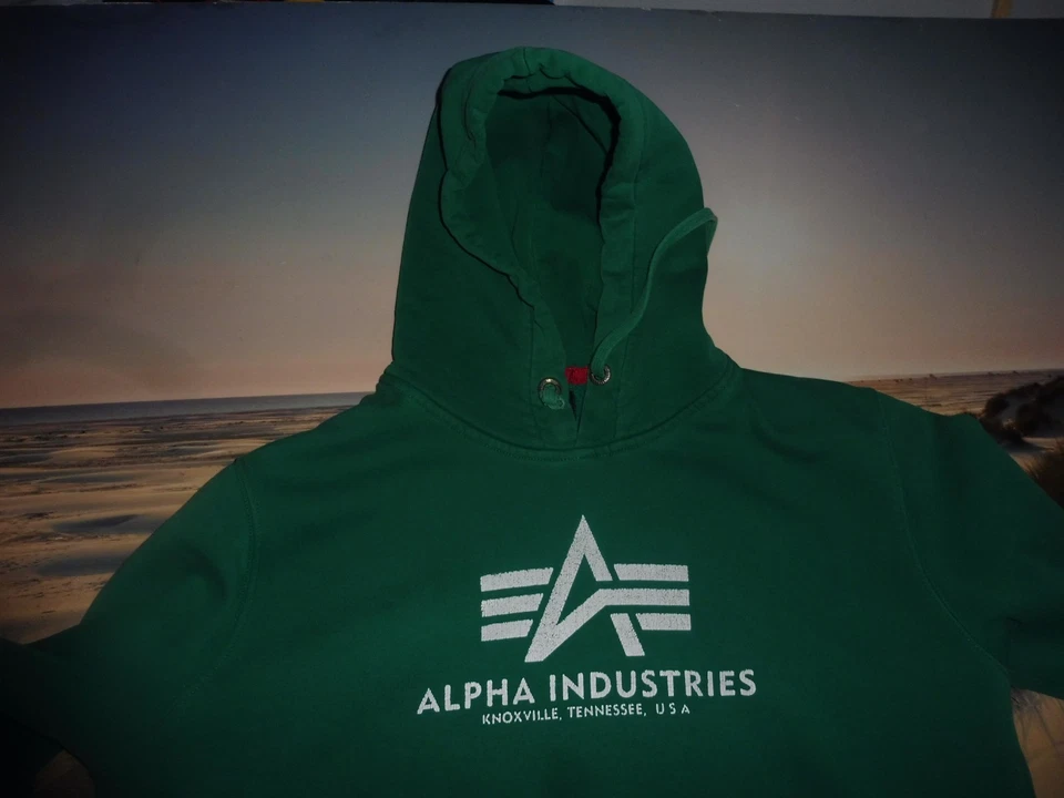 Alpha Industries Hoodi Gr XXL Fleece mit Kapuze Überweite Kapuzenpullover - Bild 2 von 4