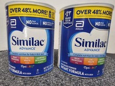 2 X Similac Advance OptiGRO Infant Formula Powder with Iron 30.8oz, Exp. 08/27