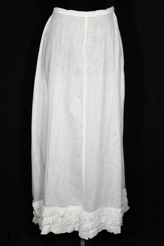 Jupon Long Édouardien Blanc