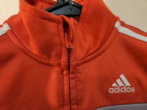 youth boys ADIDAS small/5 full zip up long sleeve sweatshirt layered colors - Picture 2 of 6
