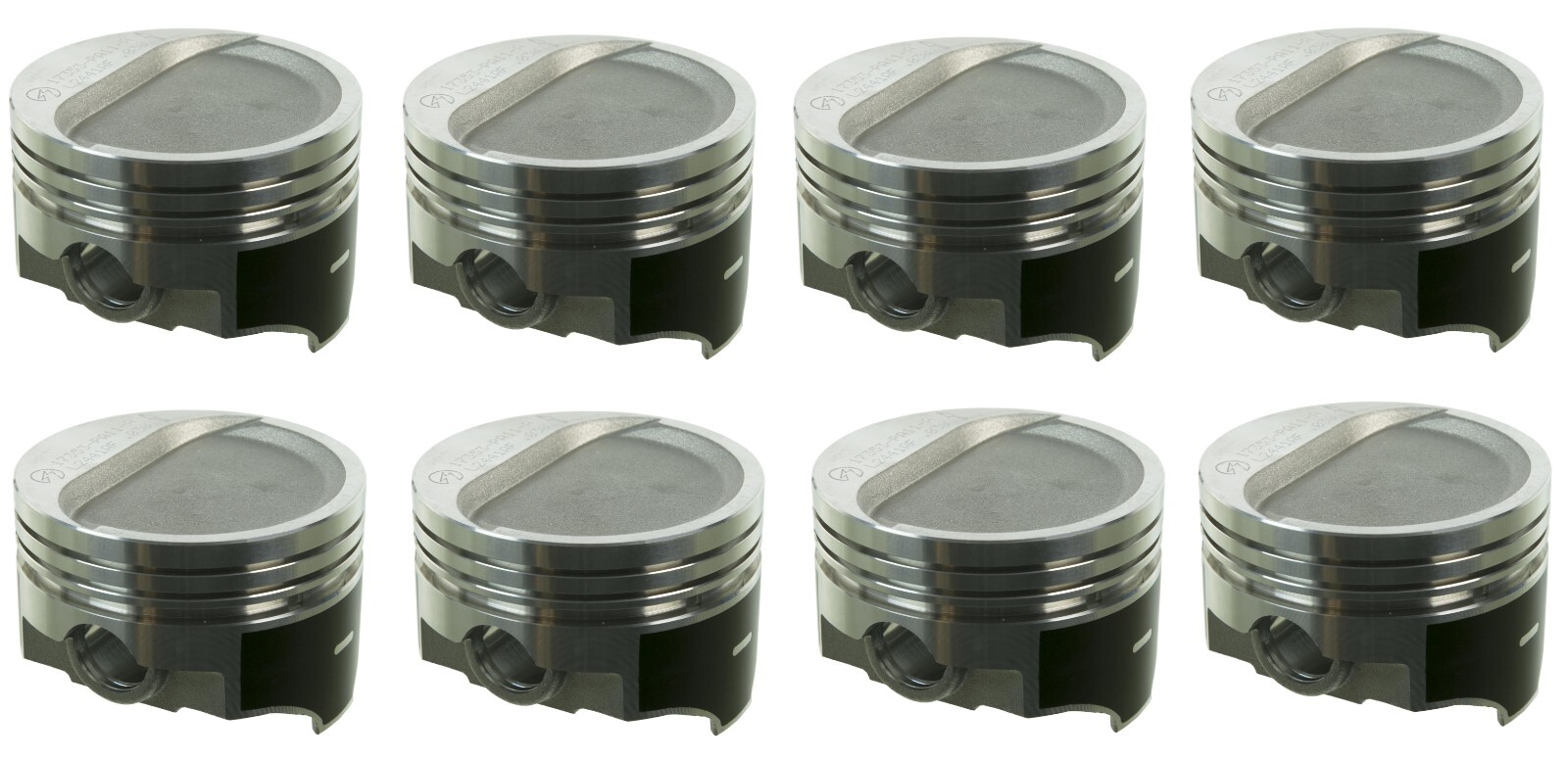 SPEED PRO Coated Dished Pistons Set/8 for Chevy SB 350 Turbo