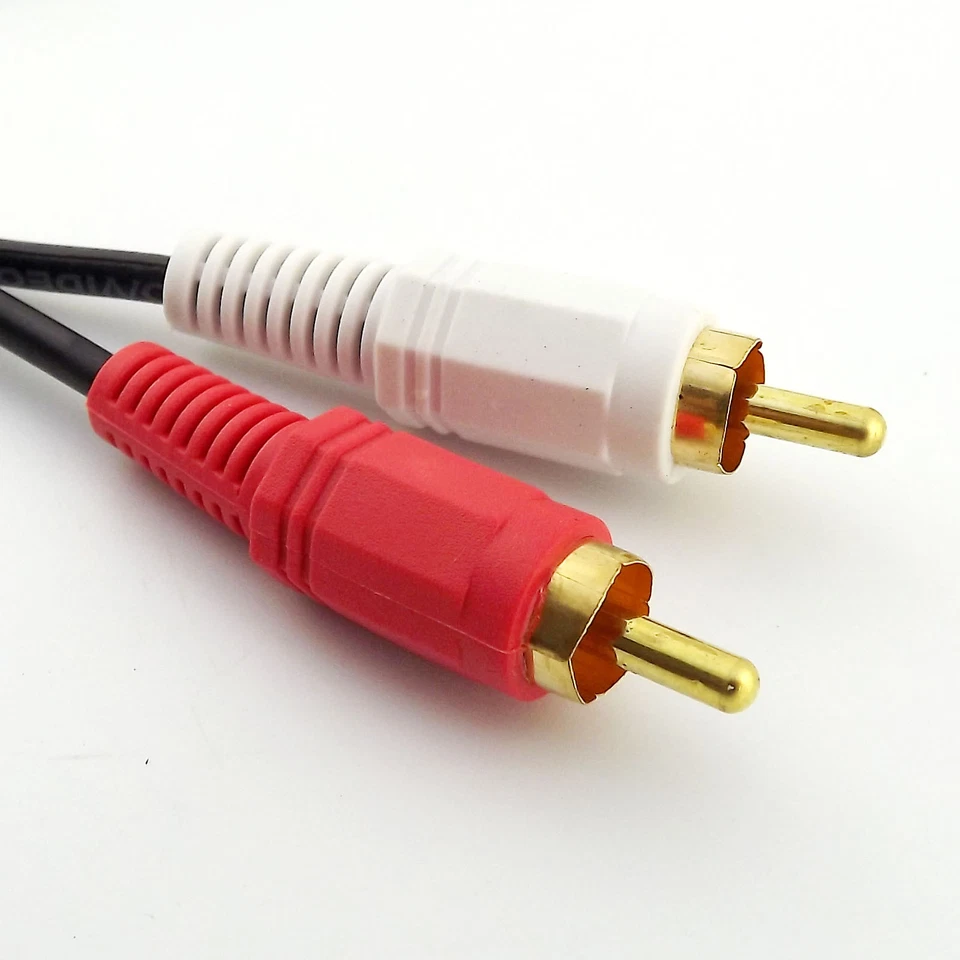 1pcs 15M/49FT Dual RCA Phono Male to 2x RCA Male Audio Video Adapter Cable Cord - Image 2 of 4
