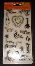 FISKARS SIMPLE STICK REPOSITIONABLE RUBBER STAMPS TRUE LOVE