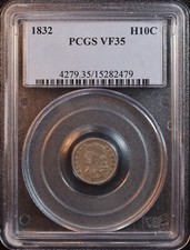 1832 Capped Bust Half Dime LM-12 - PCGS VF35 - Very Pleasant Original! Choice VF