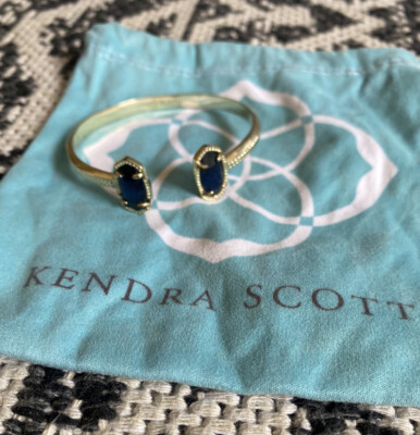 Kendra Scott Elton Adjustable Cuff Bracelet Blue