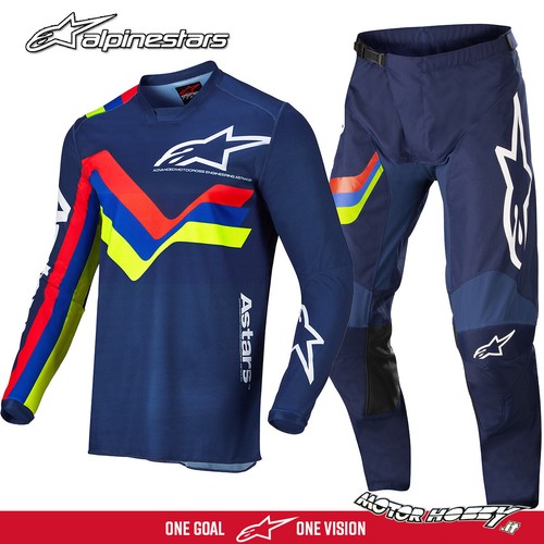 COMPLETO CROSS ENDURO ALPINESTARS RACER BRAAP DARK BLUE MODELLO 2022 | eBay