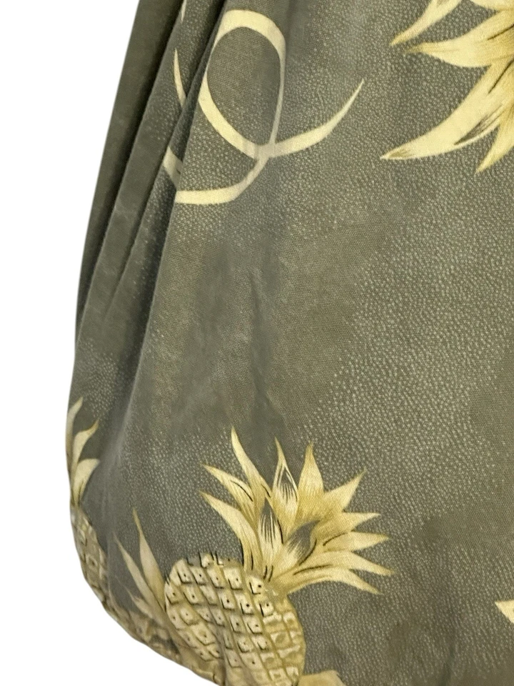 Tommy Bahama Grande Mochila de Playa Bolso Piñas Hojas de Palma Algodón Caqui Foto 2 de 4