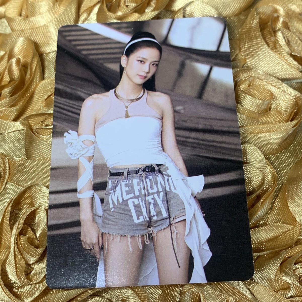Jisoo Blackpink Born Pink BLACK Edition Photocard, Fan Art White