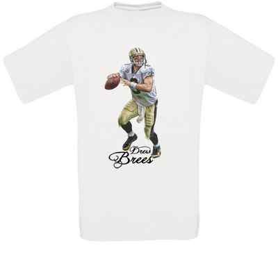 Drew Brees Saints American Football T-Shirt alle Größen NEU