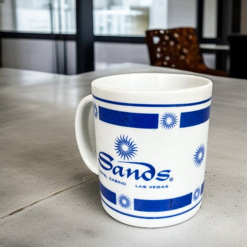 Sands Hotel & Casino Coffee Cup Las Vegas Souvenir Vintage 1970s 1980s 8oz Mug - Picture 2 of 19