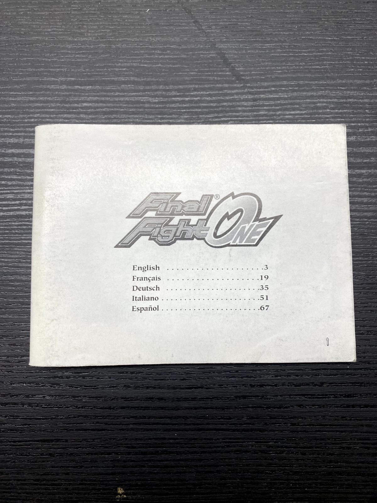 NOTICE SEULE Final Fight one Gameboy Advance Game boy