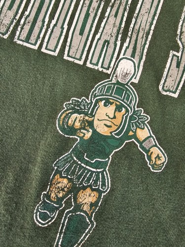 Michigan State T-Shirt Kids Girls Spartans MSU Green SZ 4-5 Team Athletics - Picture 4 of 7