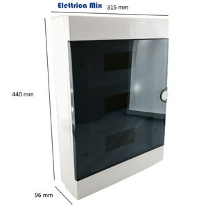 Centralino Da Parete Ip65 Bticino 36 Moduli Su Tre File F107n36d3