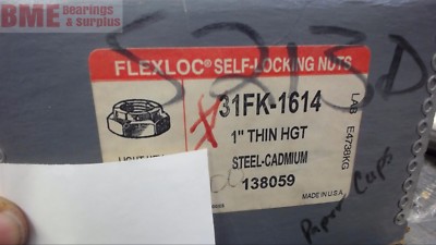 5 Pcs---Flexloc Self-Locking Nuts 31Fk-1614, 1'' Thin Ght,