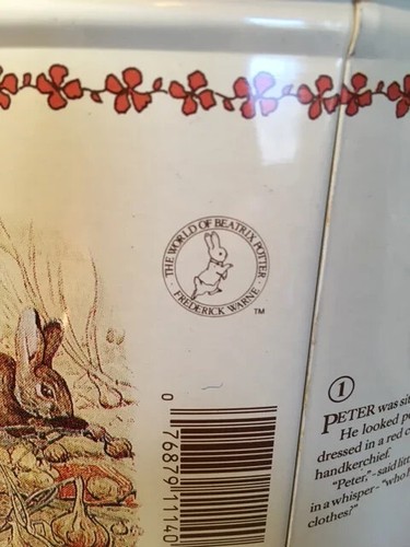1997 Peter Rabbit Tin/Beatrix Potter Easter - Picture 6 of 10
