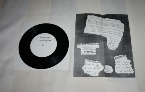 Adrenalin O.D. / Bedlam : Caught In The Act, US 1st Press Vinyl 7" EP + OIS 1985 - Picture 1 of 2