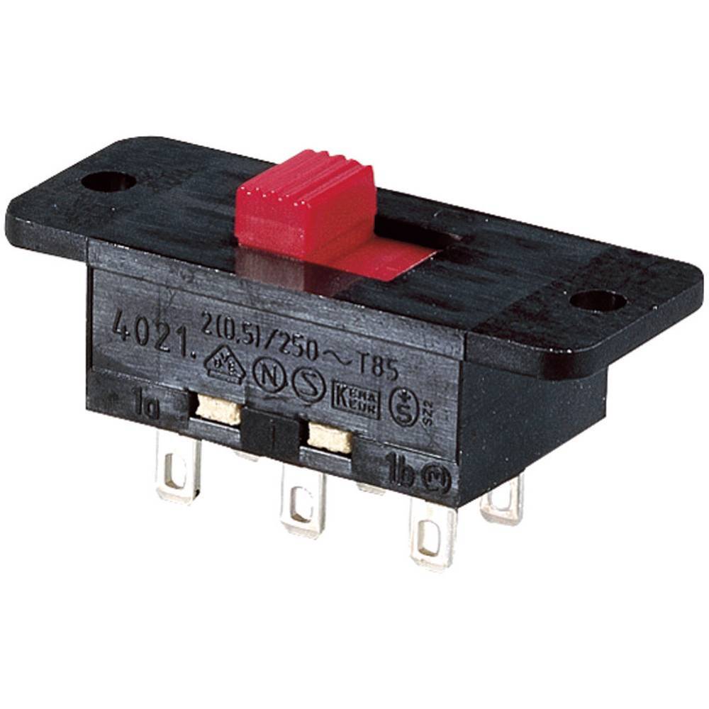Marquardt 4021.0101 4021.0101 Interruttore a slitta 250 V/AC 5 A 2 x On / On