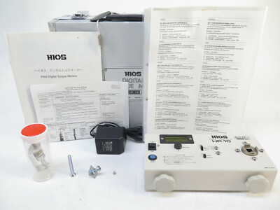 HIOS Digital Torque Meter HP-10 checking torque wrenches, various rotating units