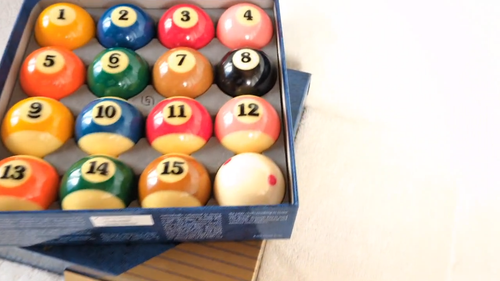 Juego de bolas de billar Super Aramith Pro TV Pro Cup con caja - Usado de Japón - Vídeo 1 de 1
