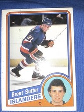 1984-85 Topps #102 Brent Sutter  New York Islanders MVP HOF NHL EX