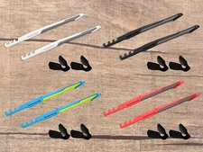 Vonxyz Temple Slider With Gray Sock &Black Nosepads for-Oakley Jawbreaker OO9290