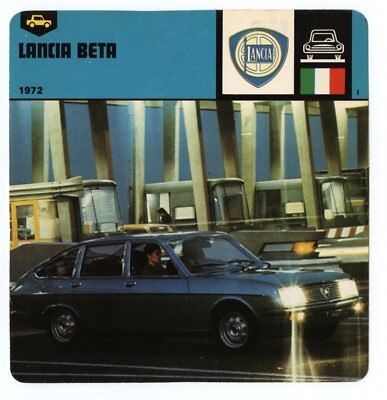 Lancia Beta - GT / Production Car Edito Service SA Auto Rally Card