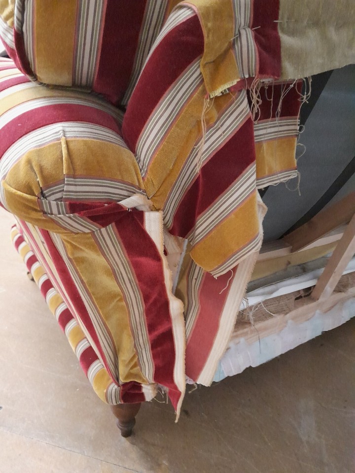 Beautiful velvet Laura Ashley Sofa eBay