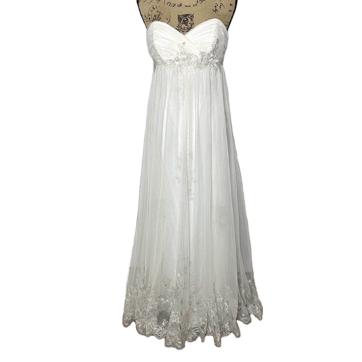sachin and babi light blue dress AW Reba Wedding Dress, Tulle Floor Length Sweetheart Neckline Wedding  Dresses