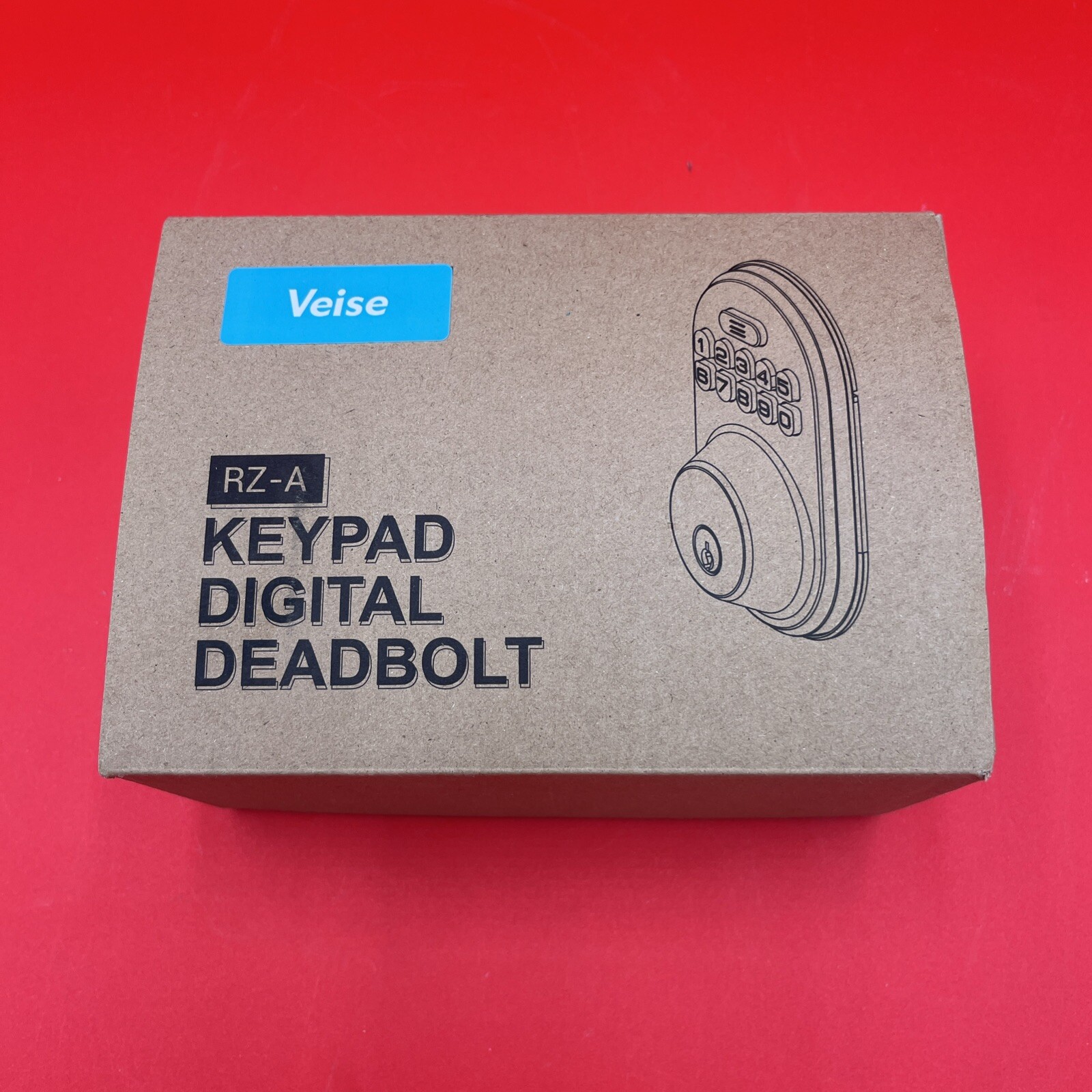 Veise RZ-A Keypad Digital Deadbolt Keyless Entry Door Lock in Black Brand New-image