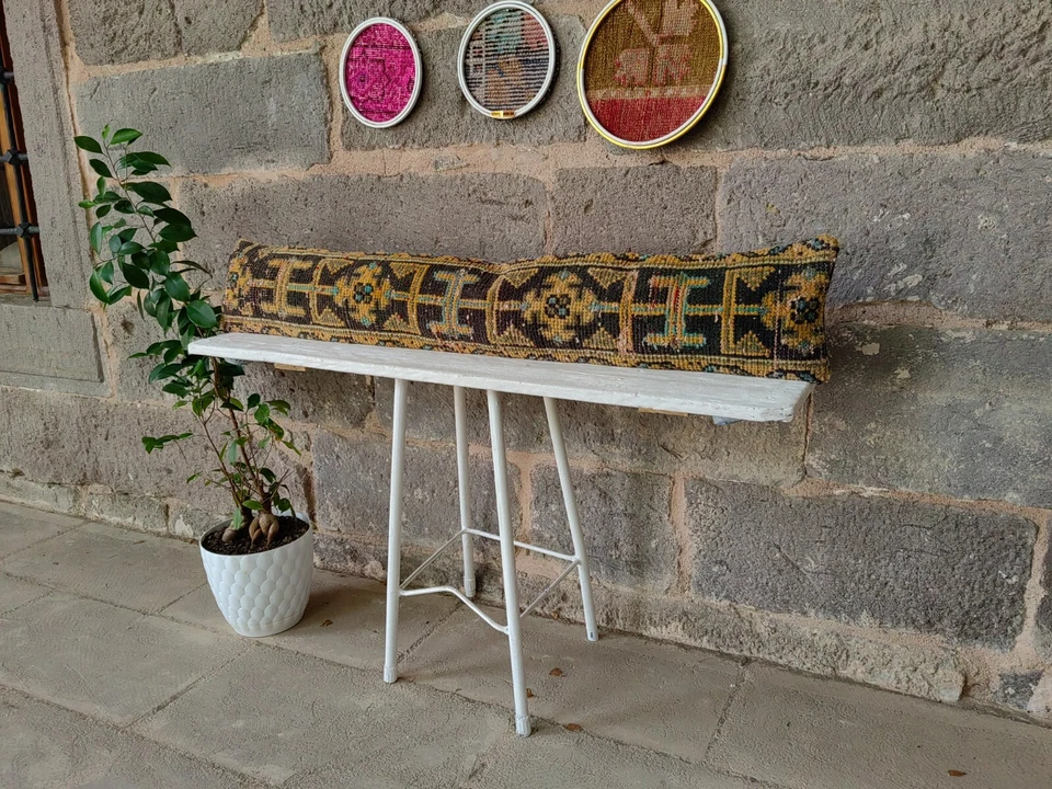 ALMOFADA LONGA BOLSTER TAPETE TURCO TRAVESSEIRO CAMA LONGA TRAVESSEIRO LONGO DECORAÇÃO TRAVESSEIRO LOMBAR - Imagem 2 de 4