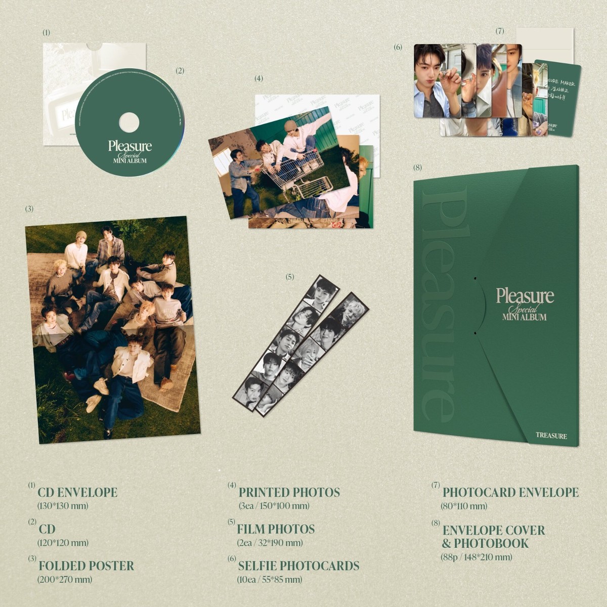 TREASURE PLEASURE Special Mini Album 2 Ver Set | eBay