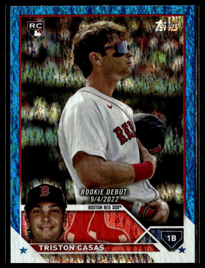 2023 Topps Update US221 Triston Casas Boston Red Sox RC Blue Foil 174/999