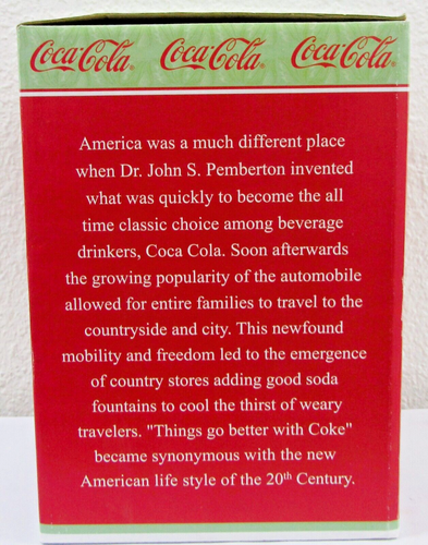 New Coca-Cola Cookie Jar Handmade Jade Glass with Box - Picture 8 of 12