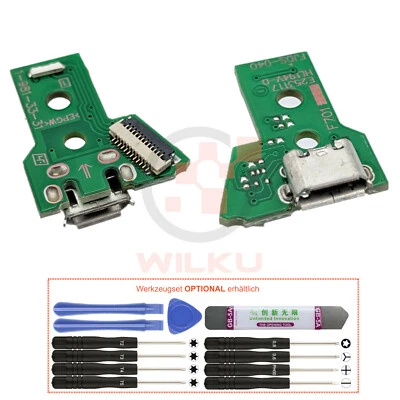 --- Controller Ladebuchse für PS4 USB Platine Board JDS-040 für Flexkabel 12 PIN