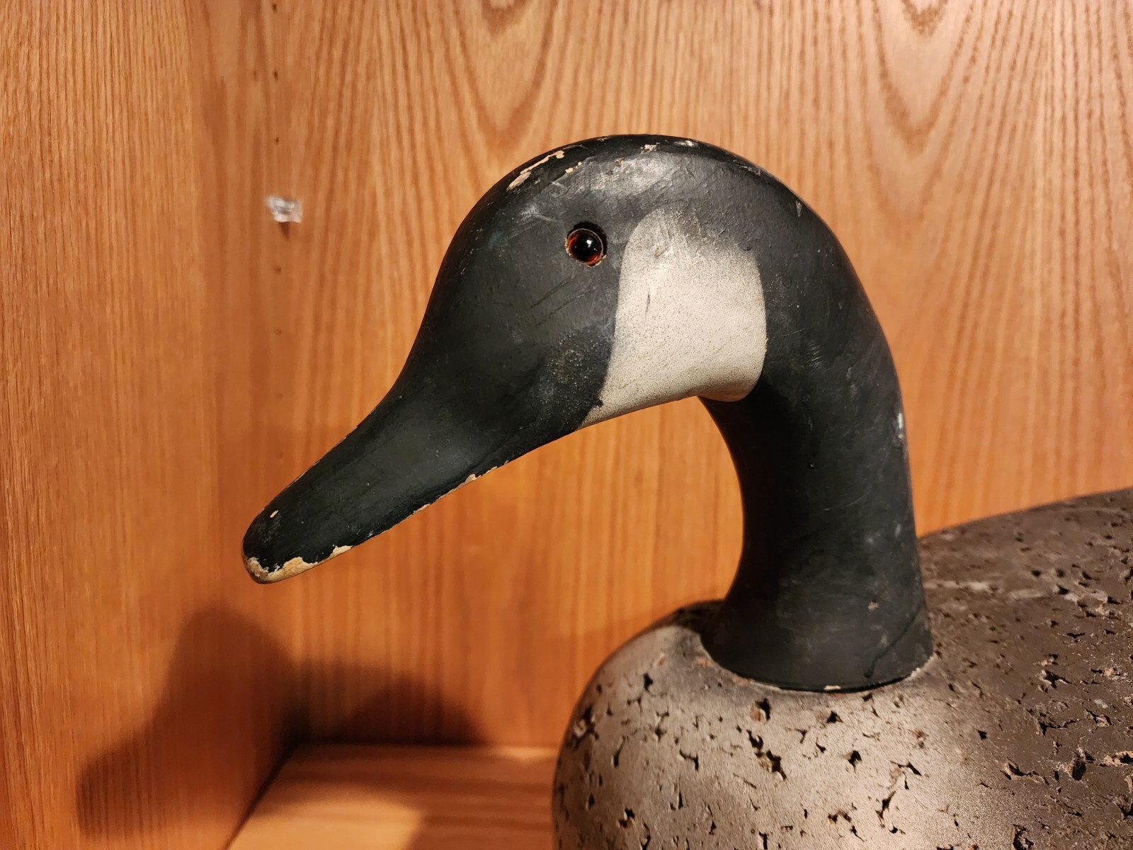 Very Nice Original Large L.L. Bean Cork & Wooden Goose Duck Decoy