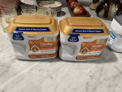 2 Similac 360 Total Care Infant Milk Powder Sensitive Infant Formula 20.1 oz