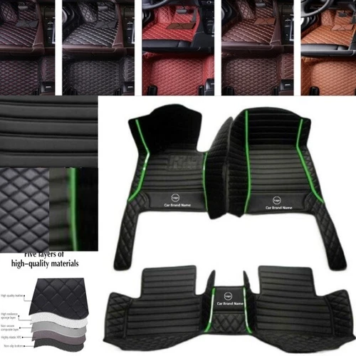 Car Floor Mats Fit Ford All Series Rug Auto Waterproof Carpets PU Leather Custom - Imagen 30 de 43