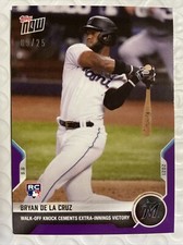 Bryan De La Cruz - 2021 TOPPS NOW Card 782 Purple Parallel 09/25 RC