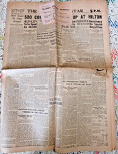 1937 The Sault Daily News~ Sault Ste Marie Canada Algoma Travel Bureau Sticker