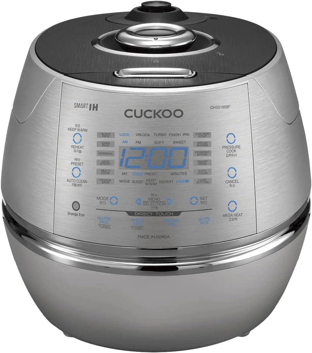 10-Cup Induction Heating Rice Cooker with 17 Cooking Options