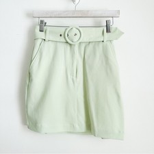 Dynamite NEW Pale Pastel Green Belted Mini Skirt sz XS