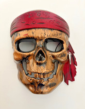 Calavera 💀 Piratas del Caribe Halloween 🎃 Máscara Plástico Disfraz Accesorio ☠️