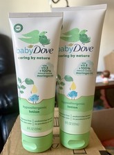 NEW Lot Of 2 Dove Baby Hypoallergenic Lotion - 8 fl oz - Caring By Nature